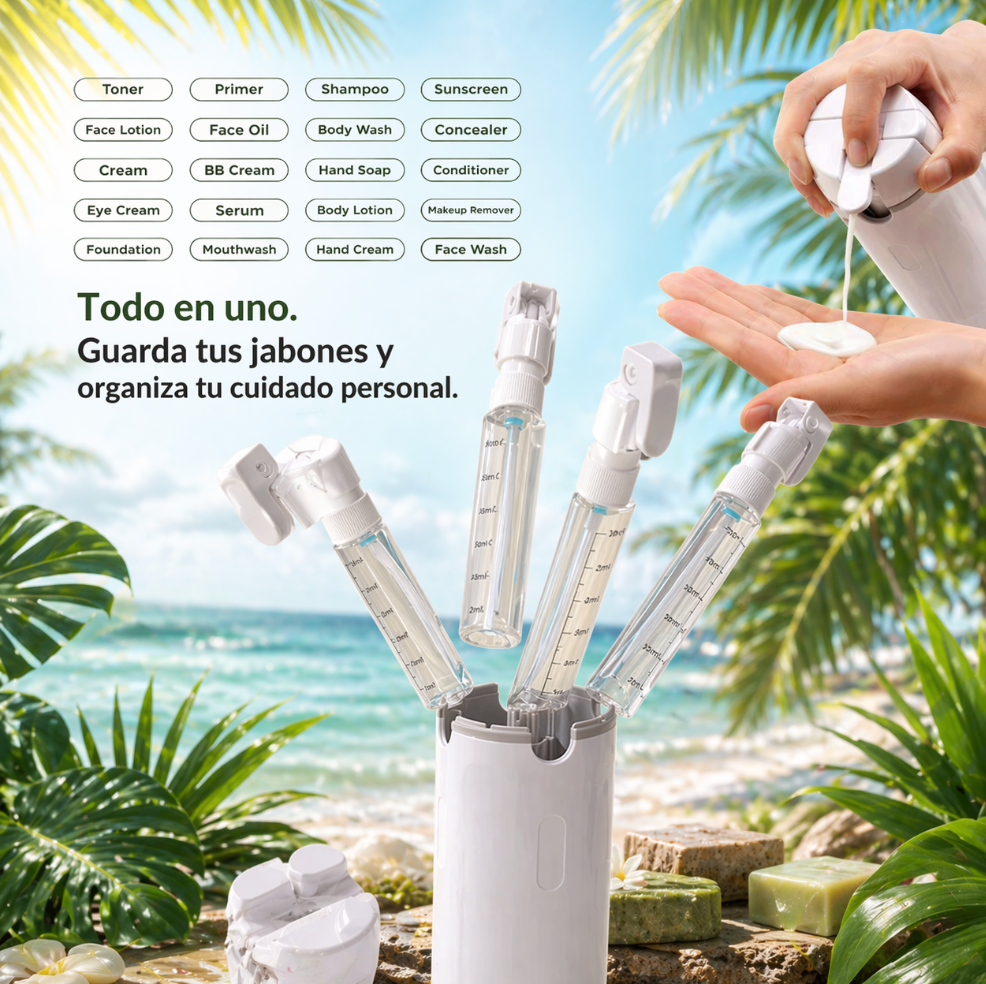 Botella de jabón 4 en 1